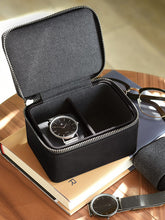 Stackers Double Watch Box, Black