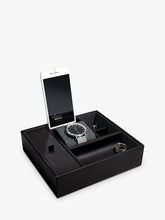 Stackers Large Technology and Watch Box, Black