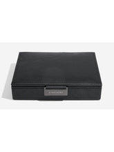 Stackers Lidded Cufflink Box, Black