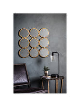 Gallery Direct Marlene Mirror, 69 x 69cm, Antique Gold Leaf