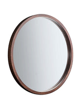 Gallery Direct Marx Wood Framed Round Mirror, 90cm, Natural