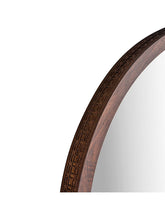 Gallery Direct Marx Wood Framed Round Mirror, 90cm, Natural