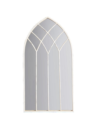 Gallery Direct Baptiste Arched Mirror, 95 x 50cm, Cream