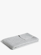 John LewisLinen Mix Waffle Bedspread, Navy