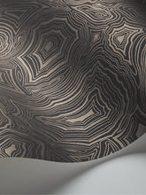 Cole & Son Malachite Wallpaper, 114/6012 Charcoal & Silver