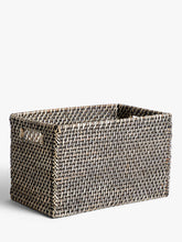 John LewisFusion Dark Rattan Open Basket, Large