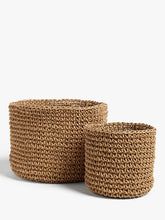 John LewisFusion Paper Rope Baskets, Set of 2