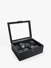 Stackers Glass 8 Watch Box, Black