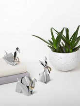 Umbra Origami Ring Holders, Set of 3, Chrome