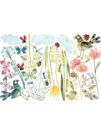 Villa Nova Meadow Wall Stickers, Multi, W576/01