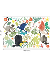 Villa Nova Jungle Jumble Wall Stickers, Multi, W591/01