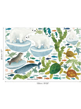 Villa Nova Ocean Antics Wall Stickers, Multi, W577/01