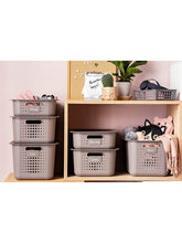 SmartStore by Orthex Recycled Plastic Basket, 10L, Grey