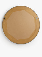 John LewisGeorgian Large Round Wood Mirror, 100cm, Black/Gold