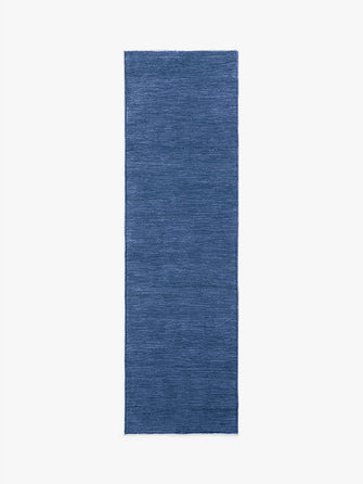 Gooch Luxury Hand Knotted Gabbeh Runner Rug, L240 x W72 cm, Navy