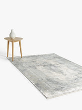 Gooch Luxury Distressed Medallion Rug, L120 x W180 cm, Silver