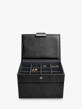 Stackers Men's Mini Watch & Cufflink Box, Black