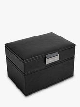 Stackers Men's Mini Watch & Cufflink Box, Black