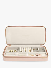 Stackers Sleek Necklace Travel Jewellery Box, Blush Pink