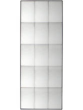 Gallery Direct Bastien Antiqued Glass Rectangular Mirror, 160 x 62cm, Black