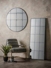 Gallery Direct Bastien Antiqued Glass Rectangular Mirror, 160 x 62cm, Black