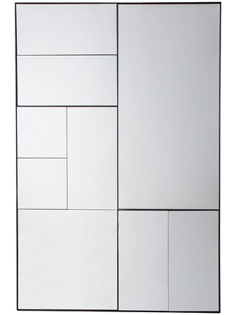 Gallery Direct Ampla Rectangular Mirror, 122 x 81cm, Black