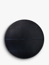 Gallery Direct Bastien Antiqued Glass Round Mirror, Dia.100cm, Black