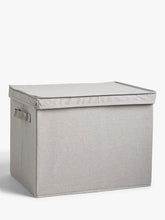 John Lewis ANYDAYLarge Lidded Storage Box, Grey, Pack of 2