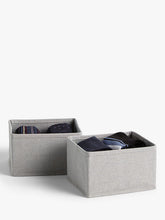 John Lewis ANYDAYSmall Drawer Organiser, Grey, Pack of 2