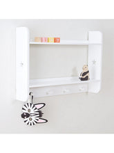 Great Little Trading Co Star Bright Landscape Wall Shelves and Hooks, White