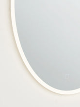 John LewisAura Wall Mounted Illuminated Bathroom Mirror, Oval