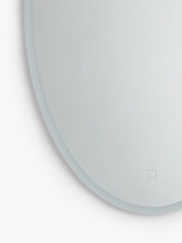 John LewisAura Wall Mounted Illuminated Bathroom Mirror, Oval