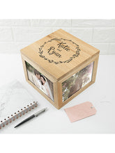 Treat Republic Personalised Oak Photo Keepsake Box