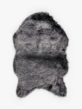 John Lewis ANYDAYFaux Fur Sheepskin Rug, Fox Black