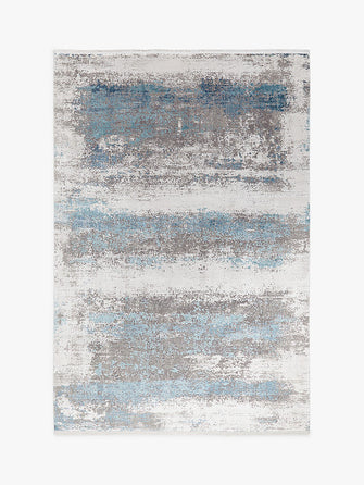 Gooch Luxury Distressed Ombré Rug, L340 x W240 cm, Blue