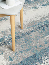 Gooch Luxury Distressed Ombré Rug, L340 x W240 cm, Blue