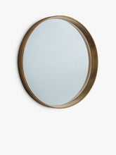 Gallery Direct Ridge Round Wall Mirror, 95cm, Gold