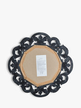 Gallery Direct Decorative Leaf Motif Round Wall Mirror, 92.5cm, Antique Silver