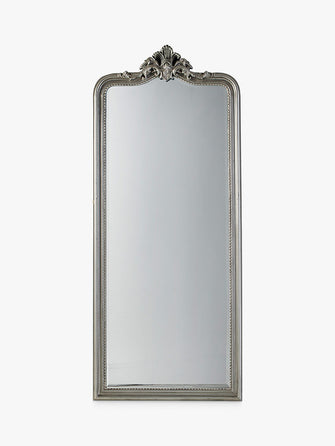 Gallery Direct Carey Ornate Wall Mirror, 190 x 80cm, Antique Silver