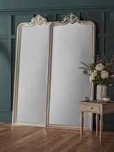 Gallery Direct Carey Ornate Wall Mirror, 190 x 80cm, Antique Silver