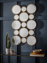 Gallery Direct Circles Wall Mirror, 91 x 56cm, Gold