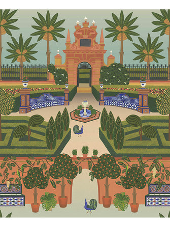Cole & Son Alcazar Gardens Wallpaper Panel, 117/7020