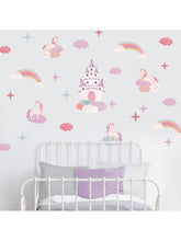 little home at John Lewis Magical Unicorn Wall Stickers, Multi