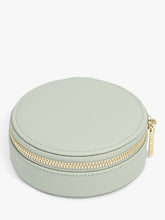 Stackers Round Travel Jewellery Case, Sage Green