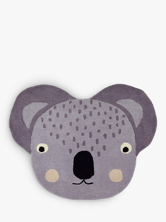 OYOY MINI Koala Rug, Grey, L100 x W80cm