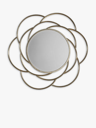 Gallery Direct Bloomsbury Round Metal Frame Mirror, 91cm, Gold