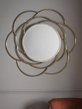 Gallery Direct Bloomsbury Round Metal Frame Mirror, 91cm, Gold