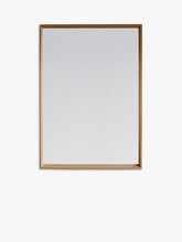 Gallery Direct Comet Rectangular Oak Wood Frame Mirror, 104 x 74cm, Natural