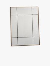 Gallery Direct Ariah Rectangular Metal Frame Mirror, Bronze, 95 x 70cm