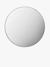 Gallery Direct Bowie Round Metal Frame Mirror, 80cm, Silver